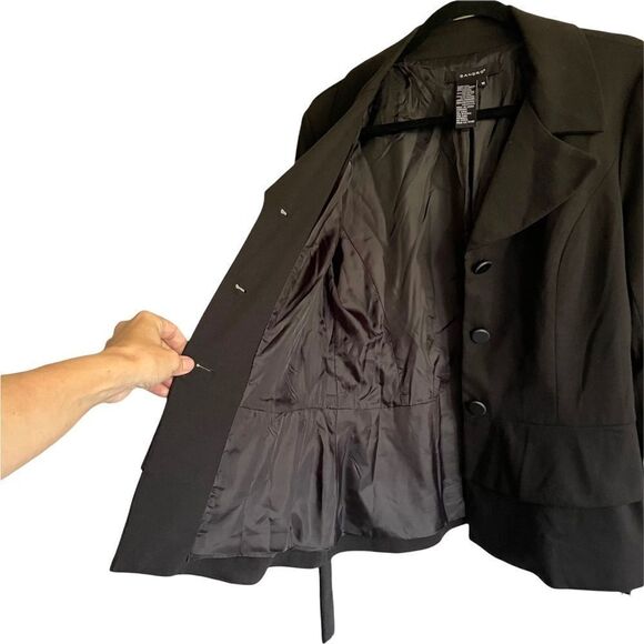 SANDRO Button Front Blazer Black M - Picture 7 of 9